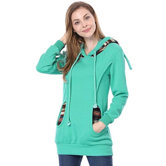 Cyan Winter/Fall Hoodie - Picture 5 of 5